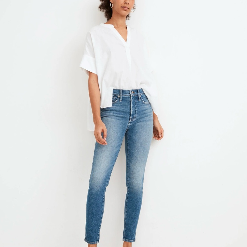 Madewell 10” High-Rise Crop Skinny Jeans Size 25 - Lightly Worn